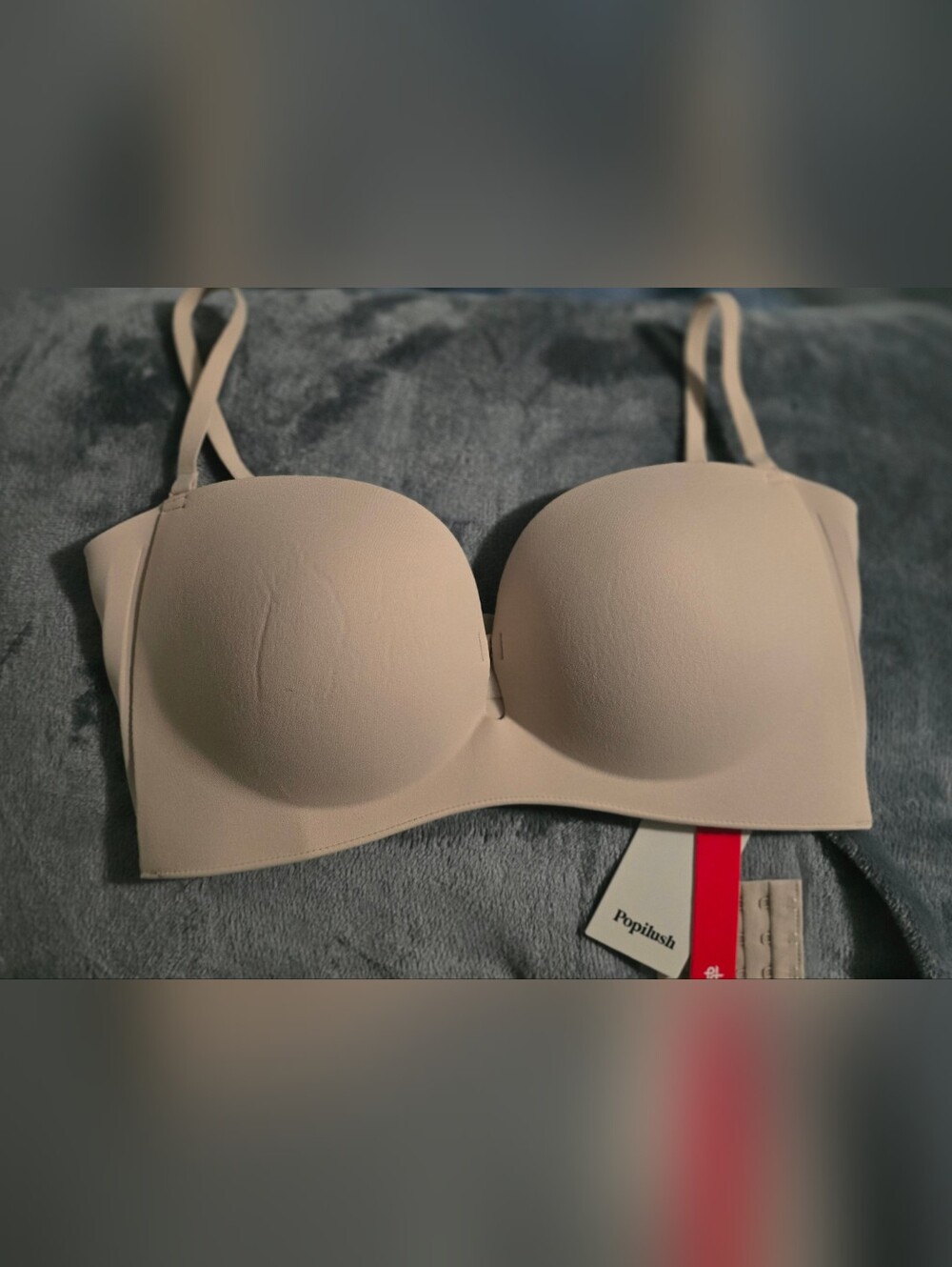 Popilush Seamless Non-Slip Shaping Convertible / Strapless Bra